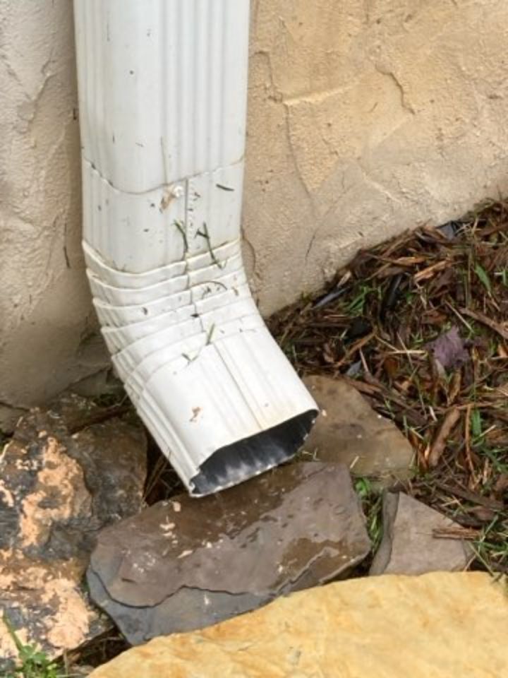 No downspout extension