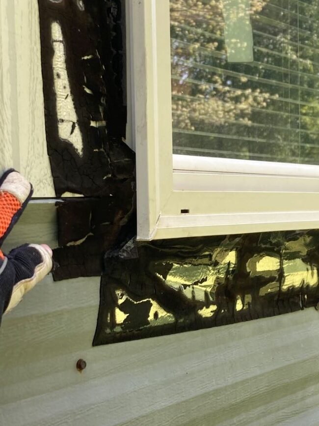 Improper window repair
