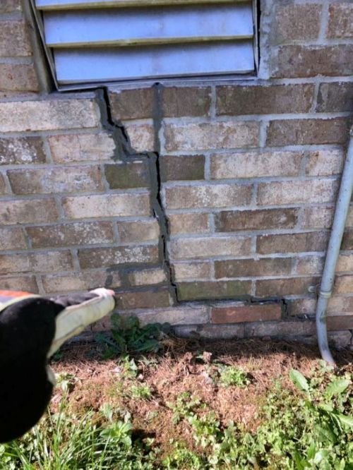Large Crack in Foundation Wall